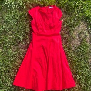Vintage red check dress